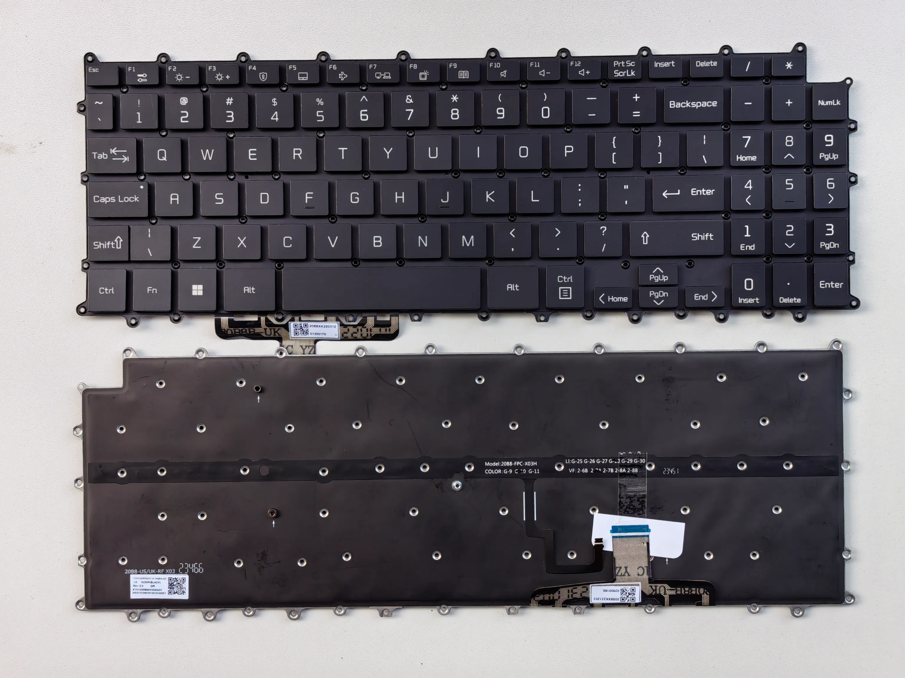 Picture of Laptop US keyboard forNew Replacement Keyboard Laptop For LG 15Z90P BLACK Backlit (OEM) US US Layout